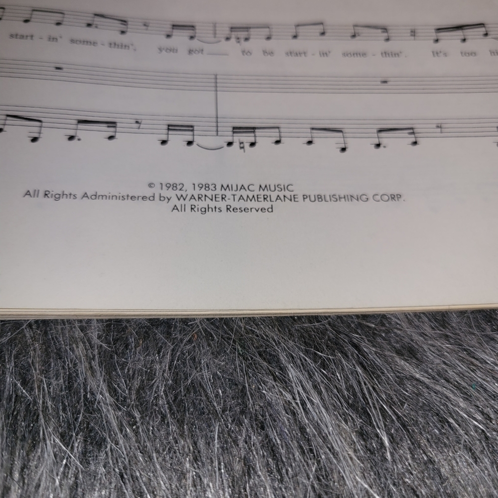 "Vintage 1983 Michael Jackson Thriller Piano Vocal Guitar Songbook  Sheet Music - Picture 12 of 15